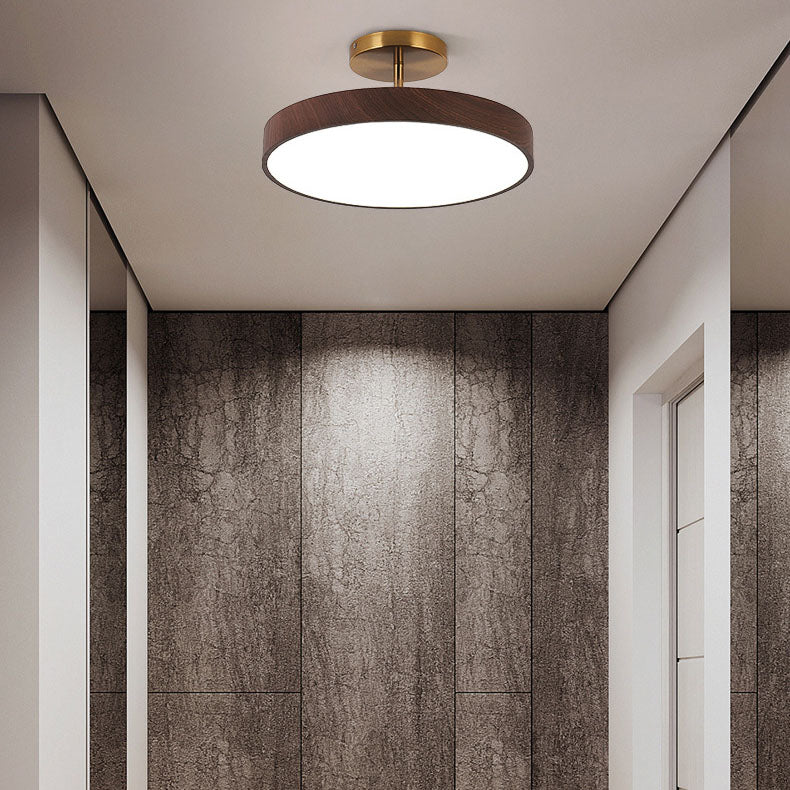 Asian Style Round LED Ceiling Mount Light