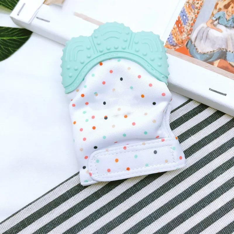 Baby Teething Mitten with Soft Silicone Bites