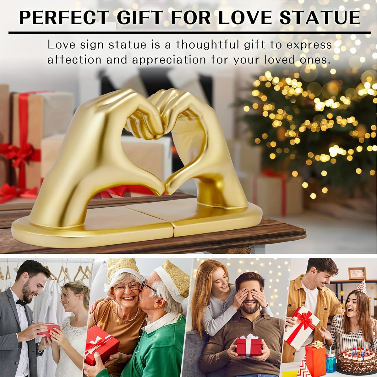 Elegant Heart Shaped Book Ends in Rose Gold