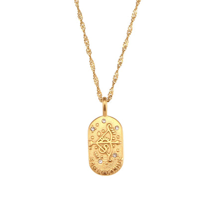 Delicate Astrology Symbol Pendant Necklace