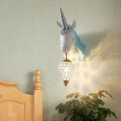 Colorful Unicorn Kids Wall Lamp - Fun Soft Lighting