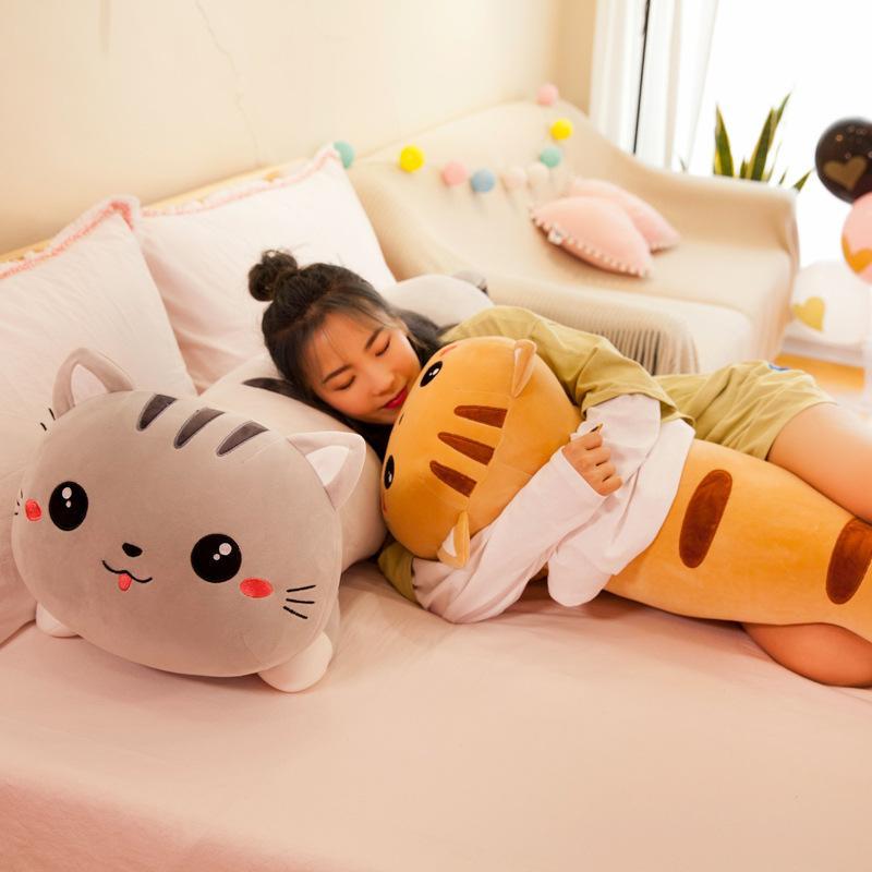 Big Soft Kitten Cuddle Pillow Toy - Fesara