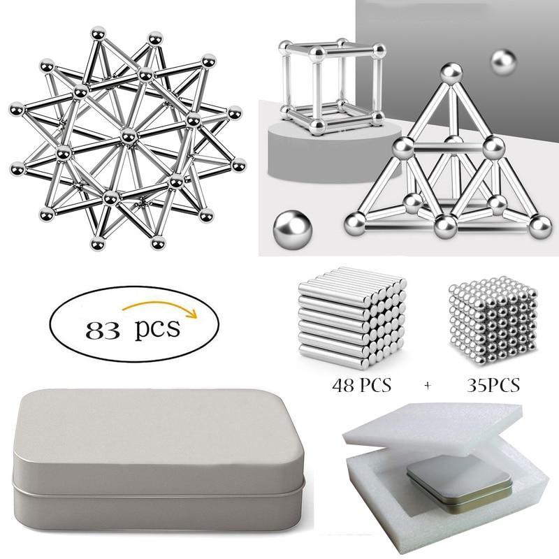 Magnetic Building Sticks and Balls Construction Set