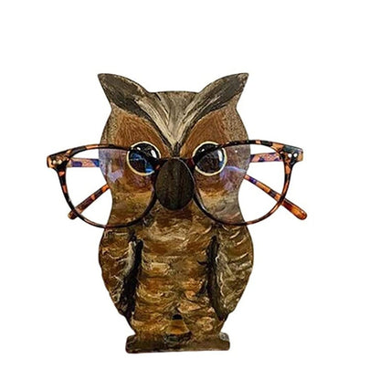 Wooden Animal Glasses Holder