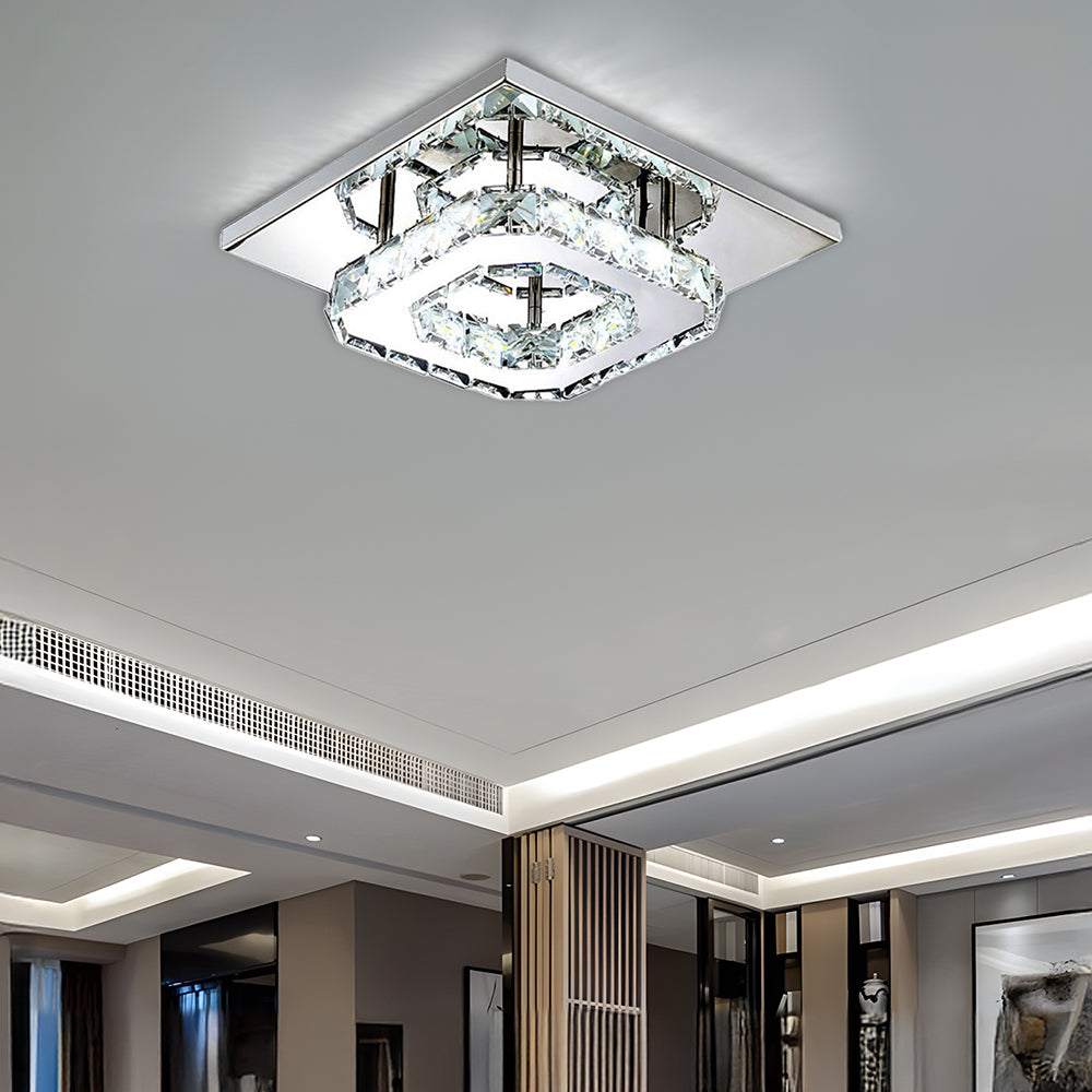 Luxury Crystal LED Ceiling Light Fixture