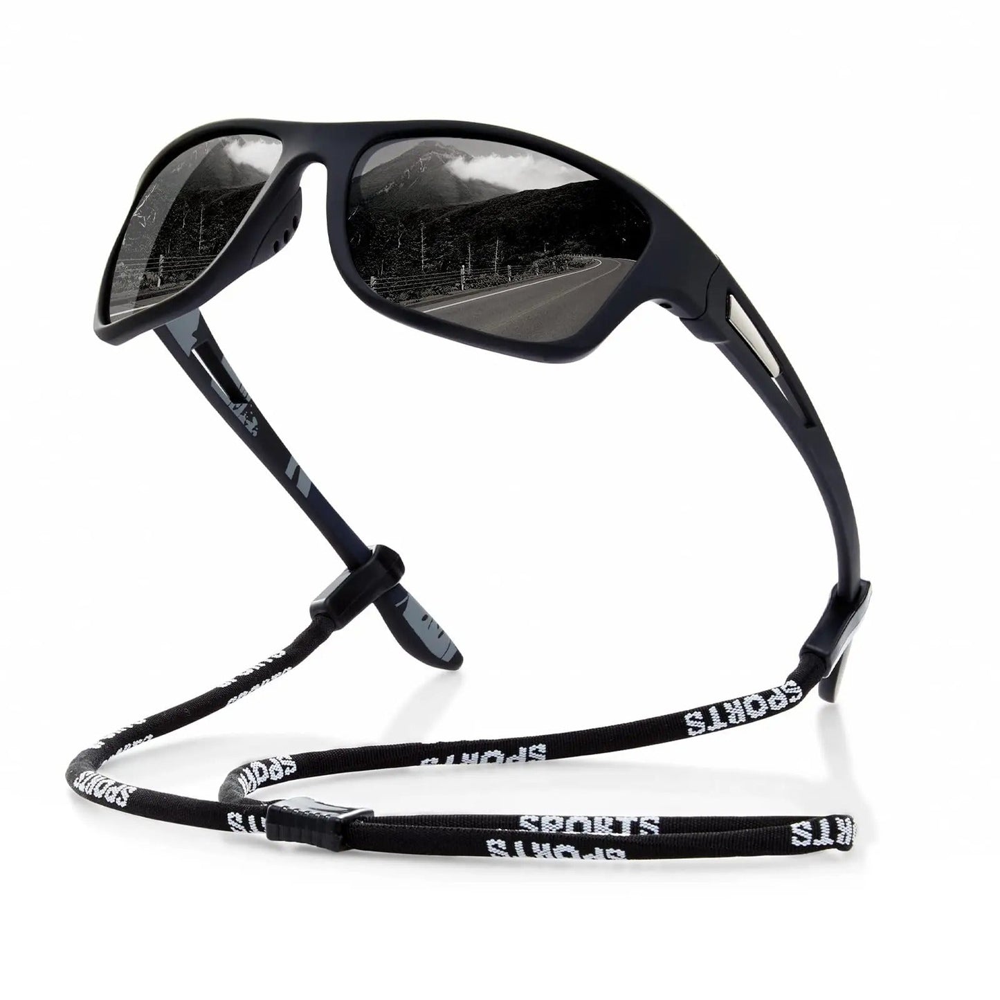 Men's Sports Wraparound Sunglasses with UV Protection