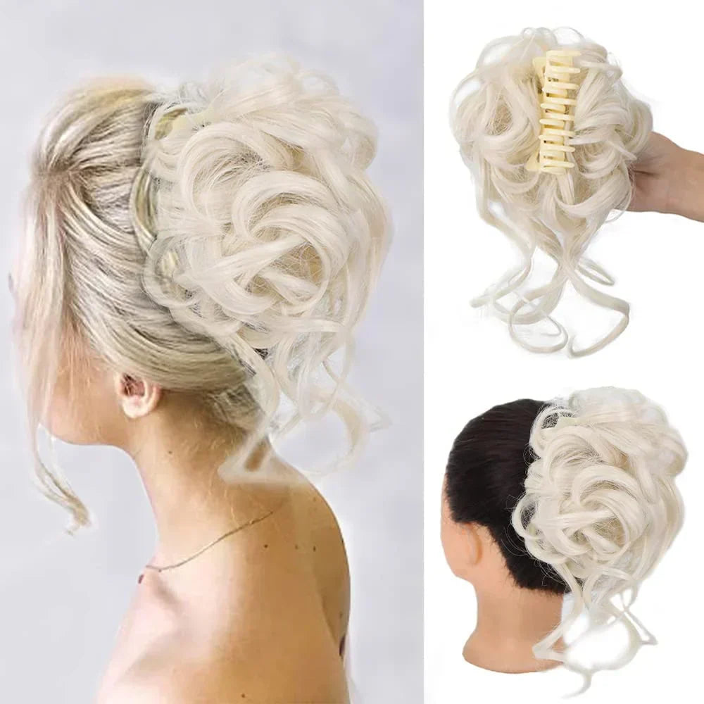 Fesara | Bouncy Bun Hair Extension - Easy Clip in Hairpiece