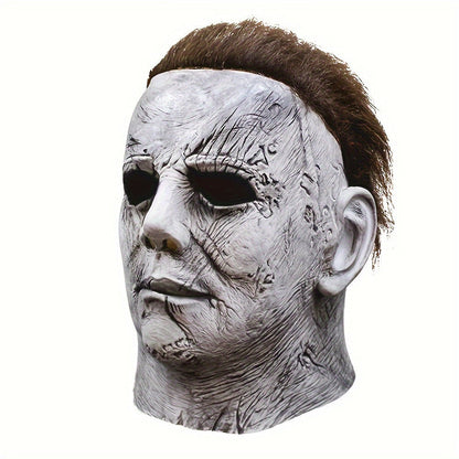 Scary Men's Horror Mask Full Head Latex Costume Accessory - Fesara