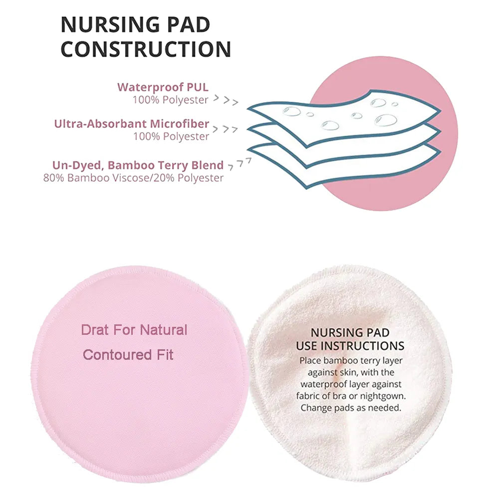 Natural Bamboo Nursing Pads for Women