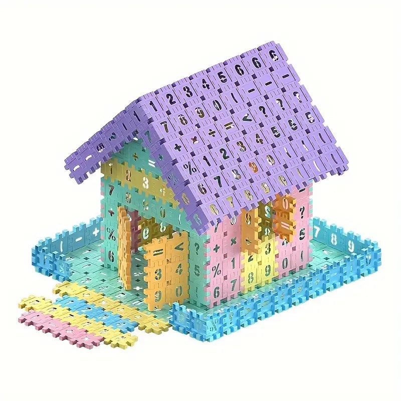 Educational Wooden Math Building Blocks