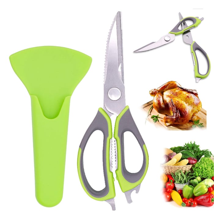 Premium 5-in-1 Kitchen Shears for Easy Food Cutting