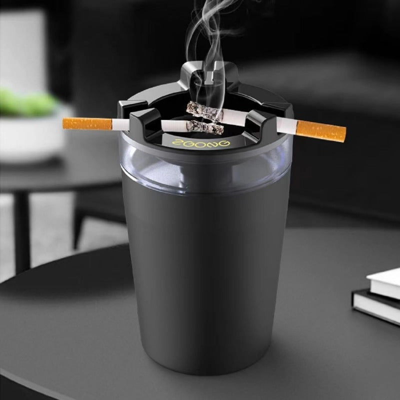 Portable Car Ashtray with Easy Extinguish