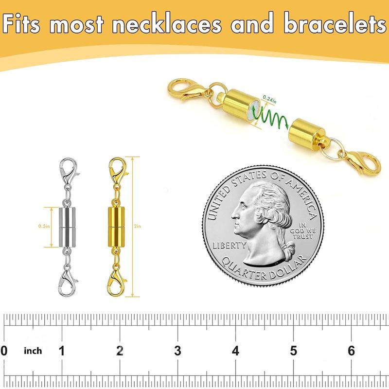 Adjustable Magnetic Jewelry Extender Clasps