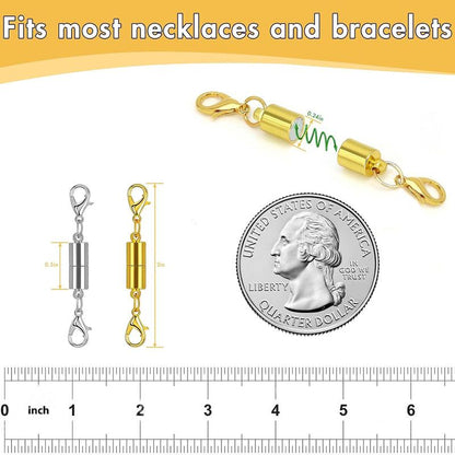 Adjustable Magnetic Jewelry Extender Clasps