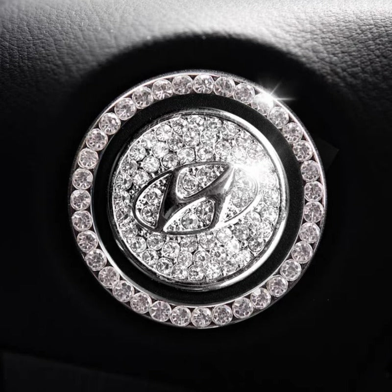 Luxury Crystal Car Starter Button Ring Cover