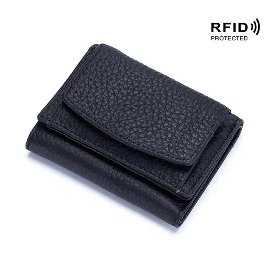 Secure Slim Leather Wallet Card Protector