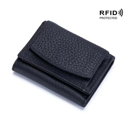 Secure Slim Leather Wallet Card Protector