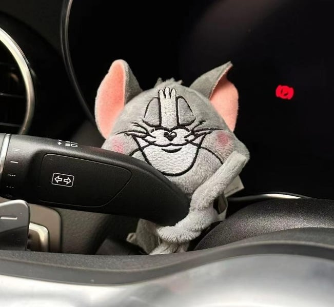 Cute Car Dog Figurine Decoration