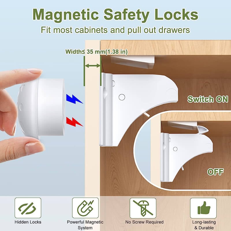 Fesara | Baby Proof Magnetic Cabinet Locks