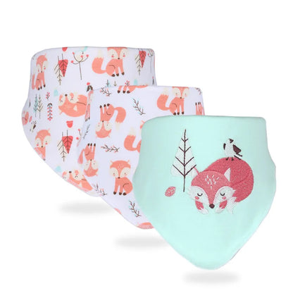 Adorable Baby Bib Scarf Set - Gentle Cotton Cloth