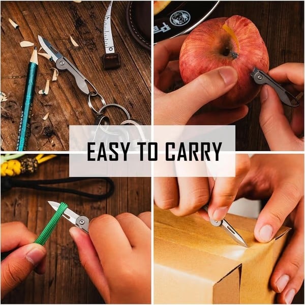 Compact Lightweight Folding Keychain Knife