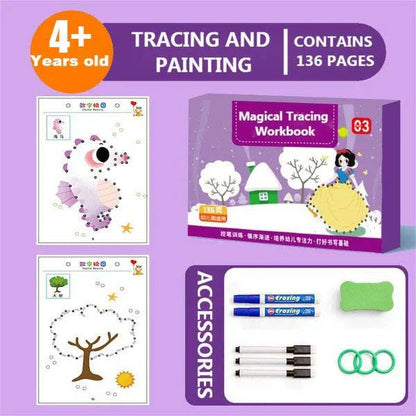 Fun Kids Activity Book for Learning and Drawing
