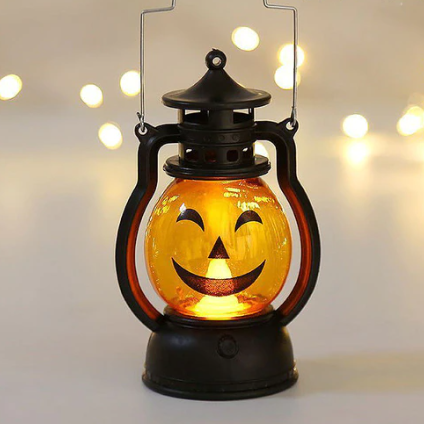 Small Spooky Pumpkin String Light Lamp