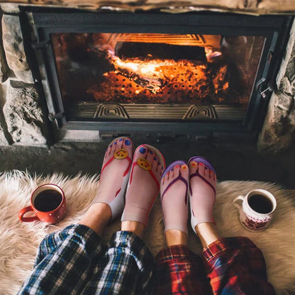 Fashionable Nail Art Crew Socks