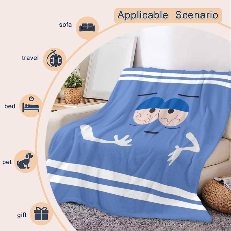 Cozy Plush Cartoon Throw Blanket