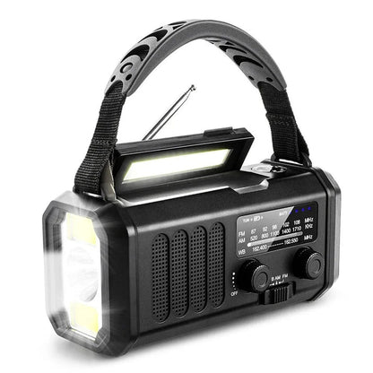 Portable Solar Radio with USB Charger and Flashlight