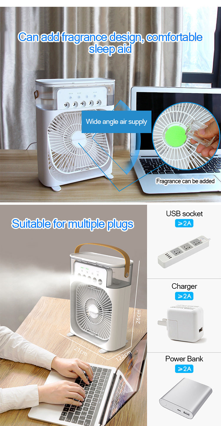 Compact Personal Mini Air Cooler Fan
