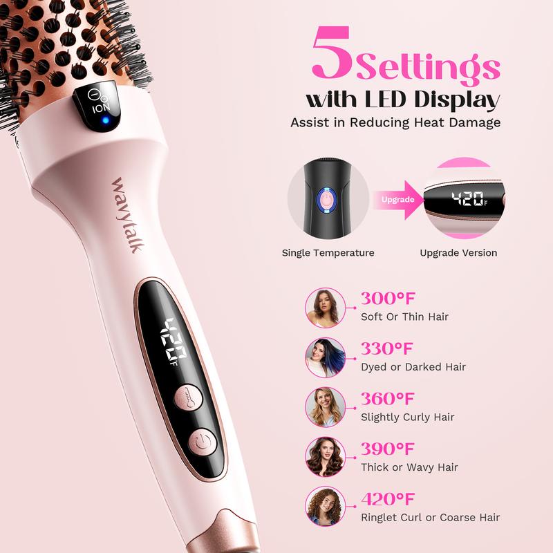Fesara | Ionic Thermal Hair Brush 1.5 Inch Ceramic