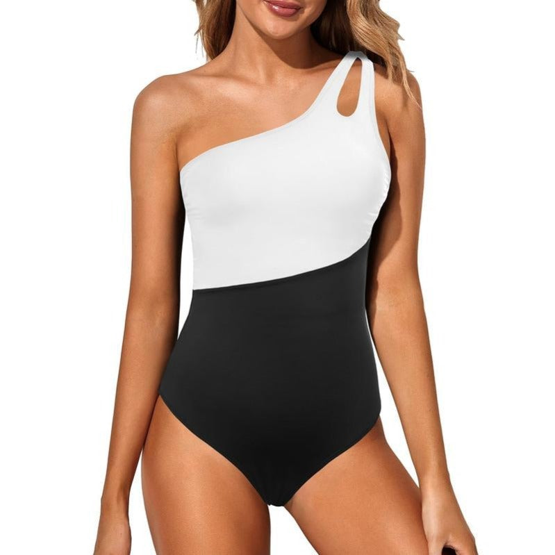 Slimming Halter Neck One Piece Swimsuit