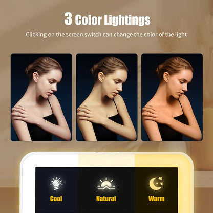 Travel Makeup Case with LED Lighted Mirror