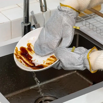 Durable Grip Cleaning Gloves - 2 Pack