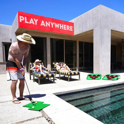 Compact Travel Golf Pong Party Game
