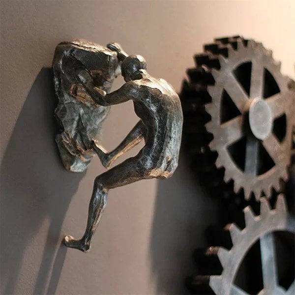 Metal Climber Figurine Decoration