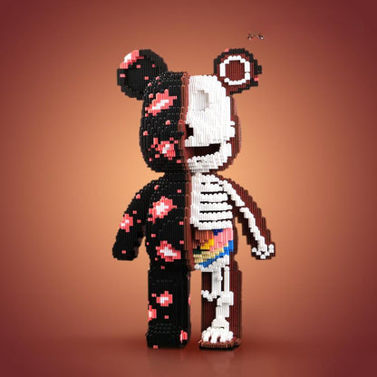 Colorful Building Block Bear Toys - Fun DIY Display Figures - Fesara