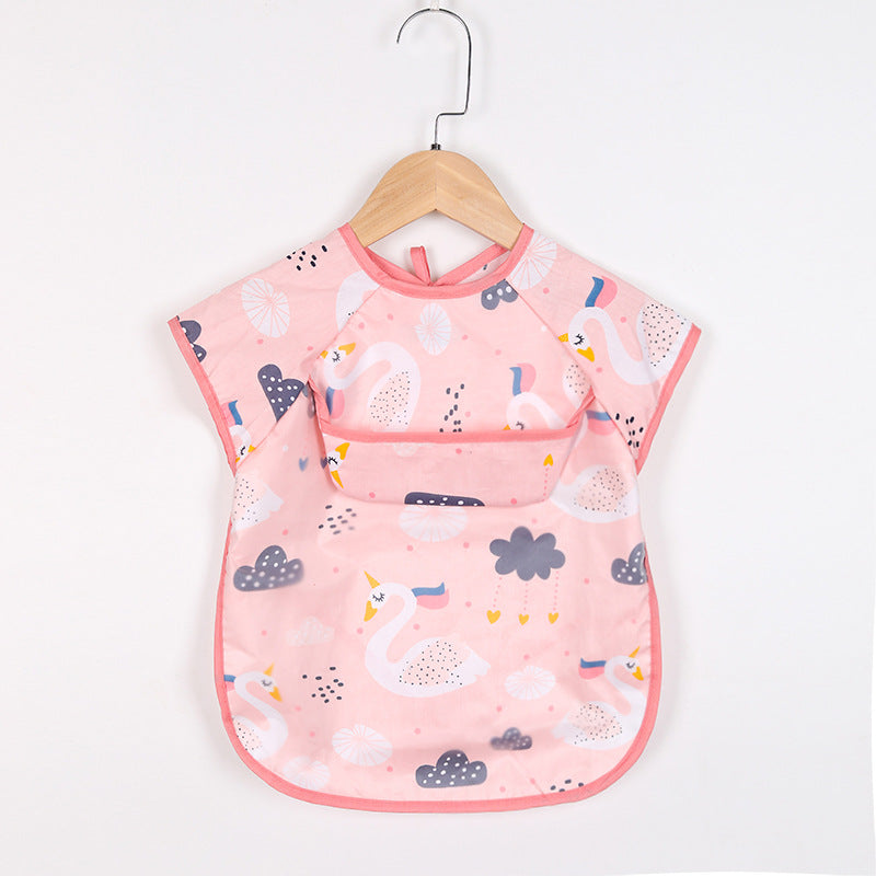 Cute Baby Bib Apron with Pockets
