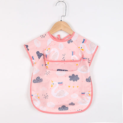 Cute Baby Bib Apron with Pockets