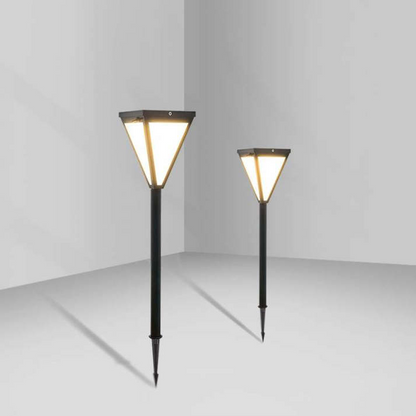 Orr Modern Design - Solar LED Outdoor Lamp, Weather-Resistant Black Metal Fixture-6