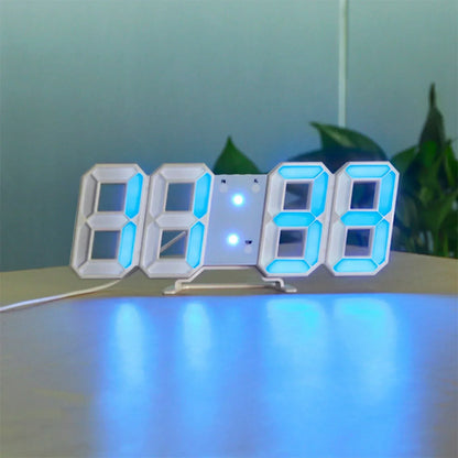 Stylish 3D LED Wall Clock with Dimmer