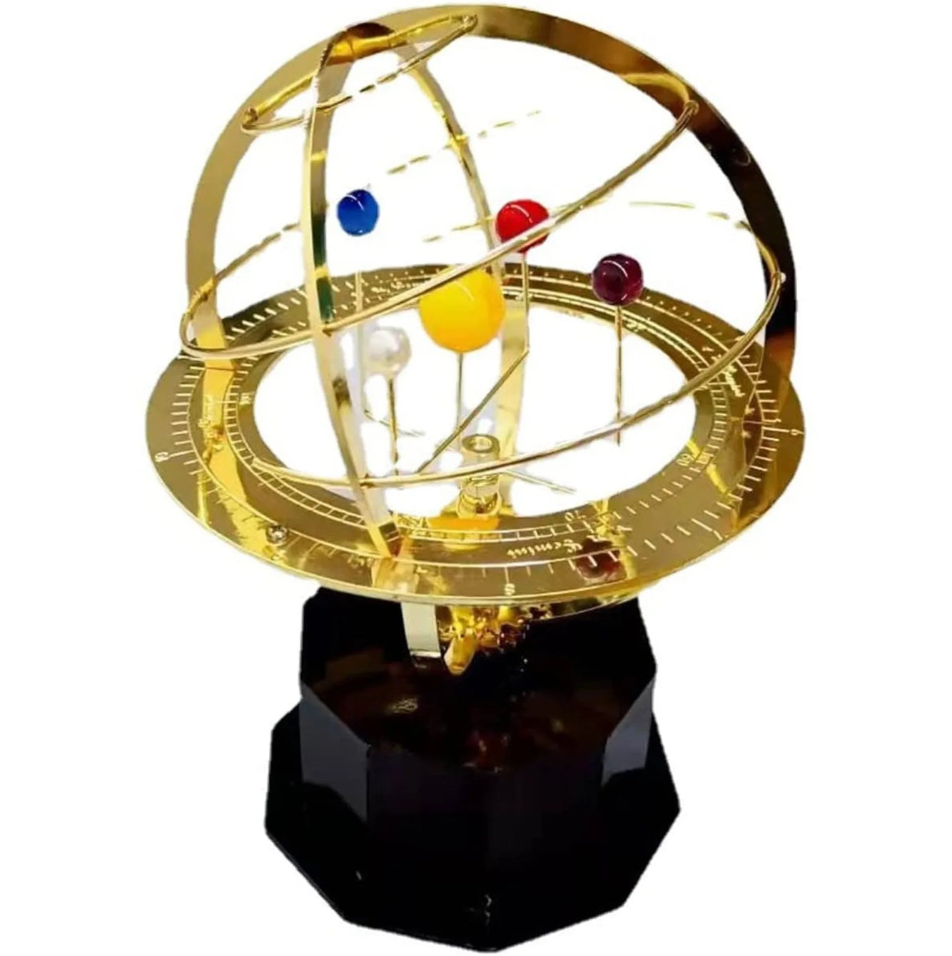 Beautiful Brass Solar System Desk Model - Fesara