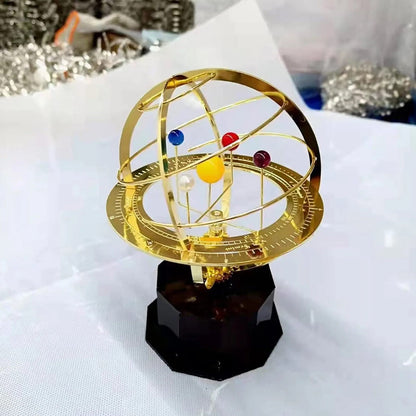 Beautiful Brass Solar System Desk Model