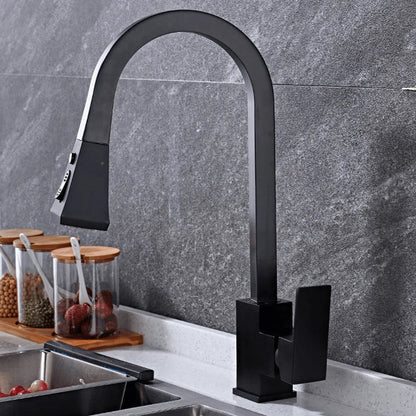 Contemporary Swing Kitchen Faucet – Sleek Stainless Steel Mixer Tap