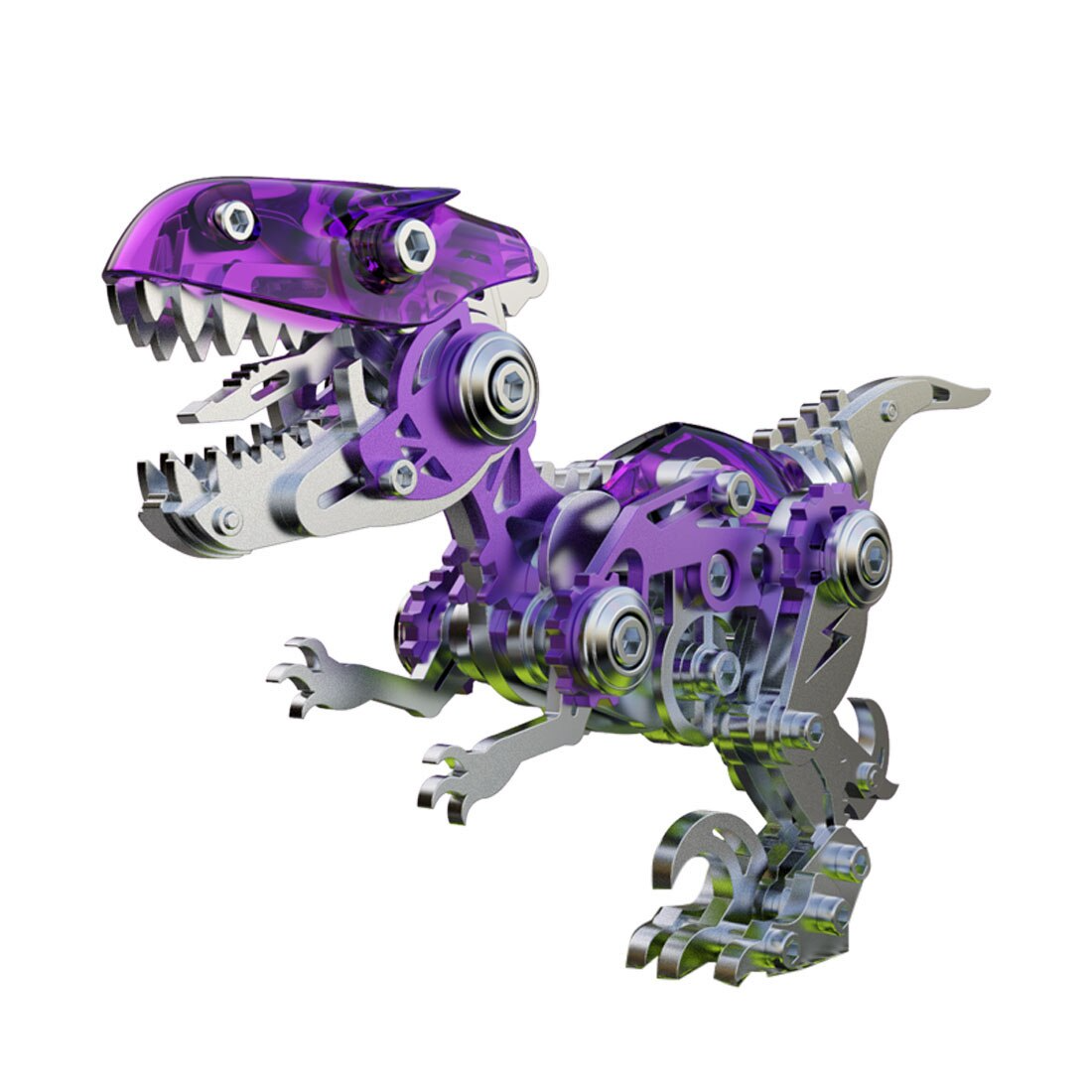Colorful Wooden Dinosaur Jigsaw Puzzle