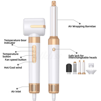 All-in-One Curling Iron Hair Styler Tool