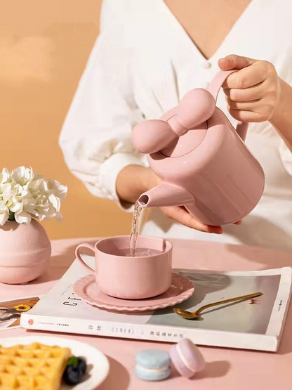 Elegant Floral Porcelain Tea Pot