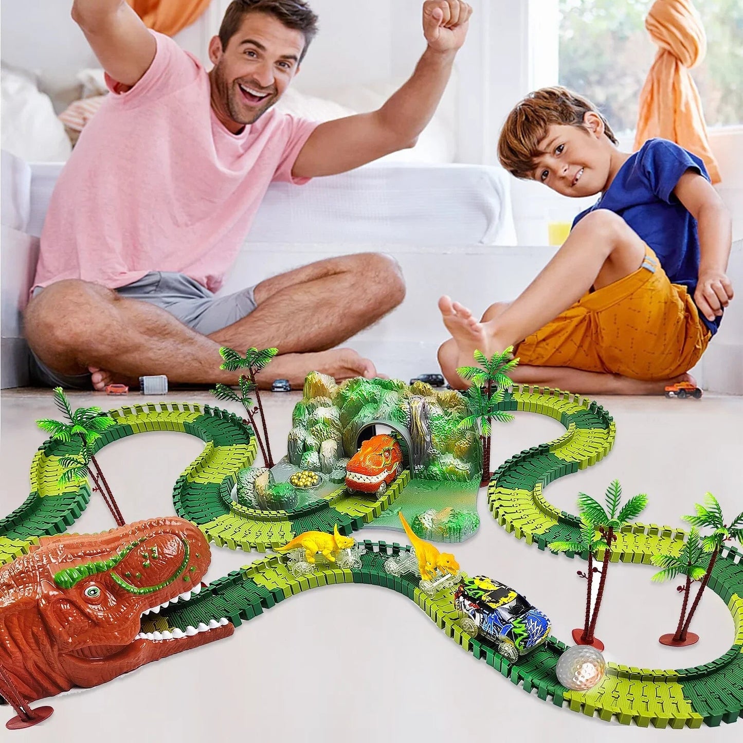 Fun Dinosaur Train Set with Extra Cars