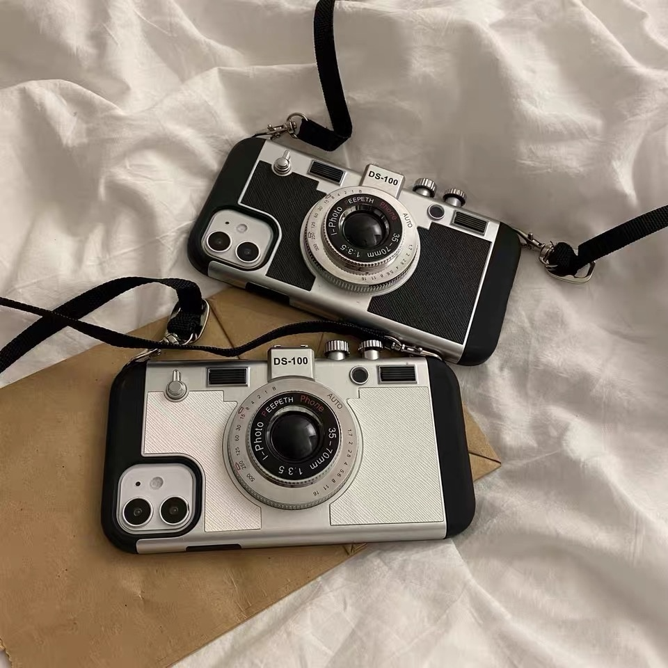 Vintage Style 3D Camera Phone Cover